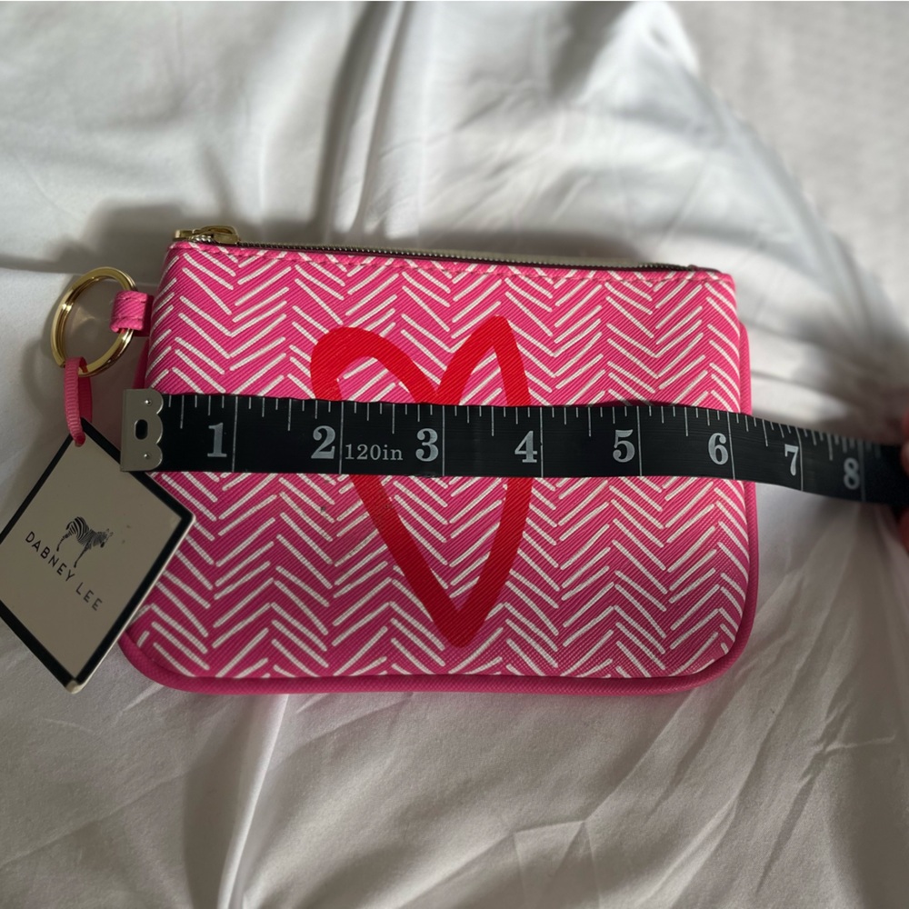 Dabney Lee Heart Mini Small Zippered Keychain Pouch Bag Valentine’s - Picture 5 of 8